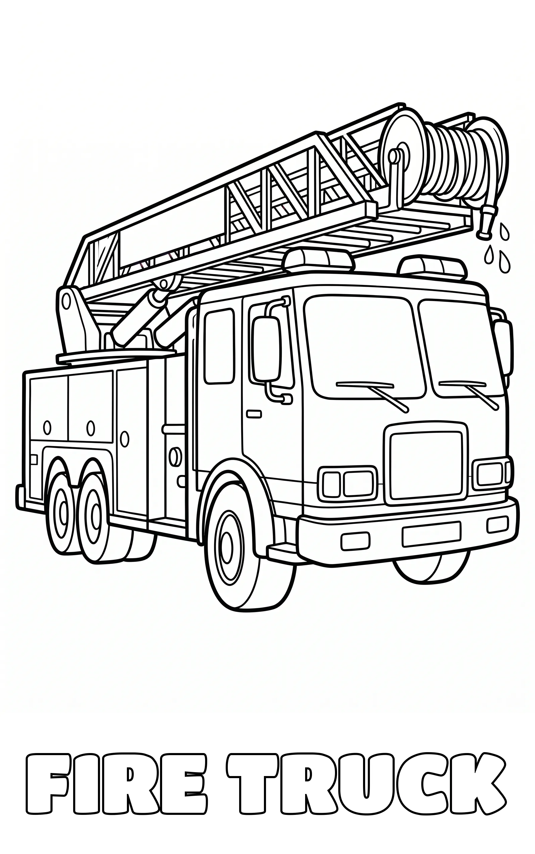vehicle coloring page to print