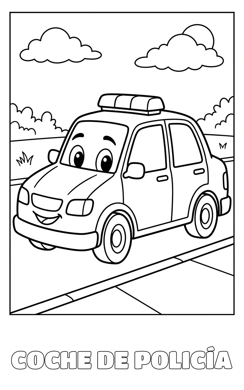 dibujo de vehículos para colorear