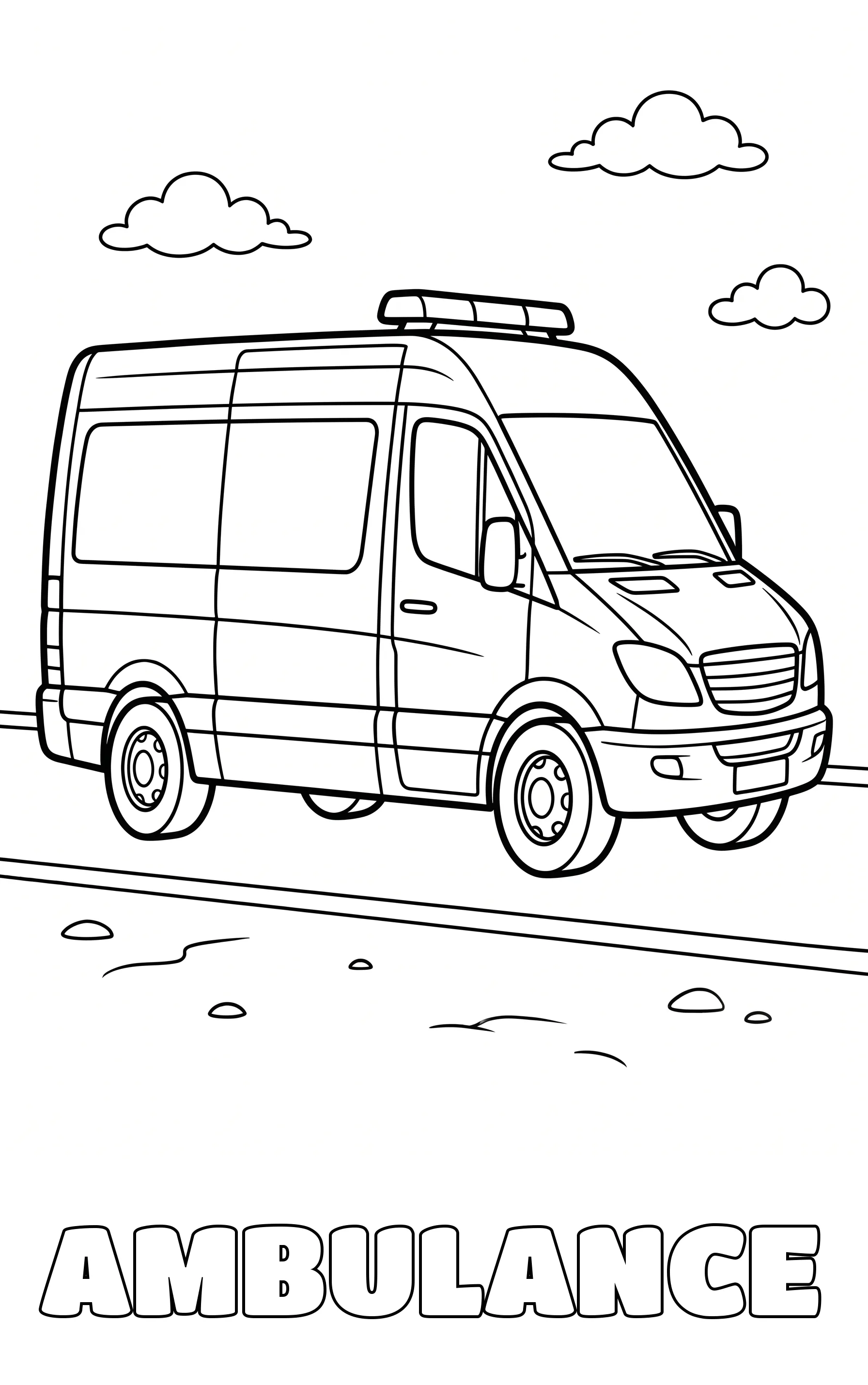 vehicle coloring page to print