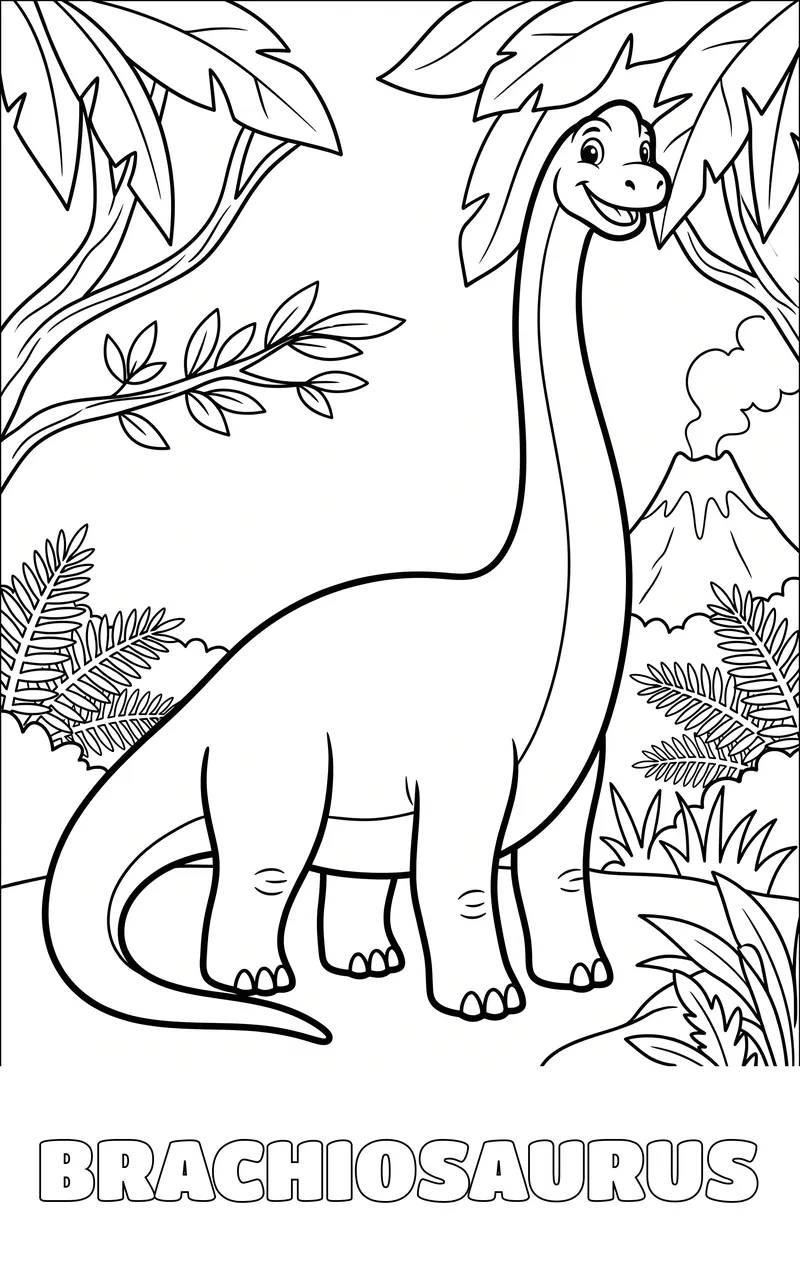 dinozor boyama sayfası