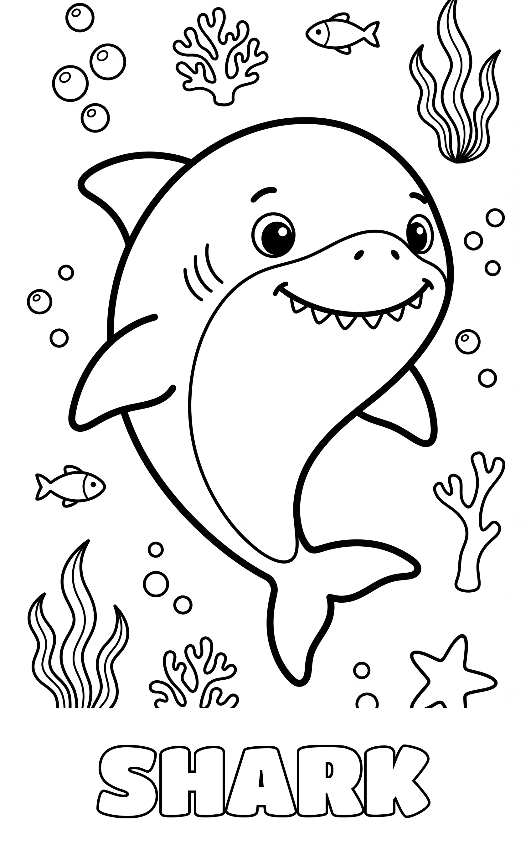 ocean coloring page to print