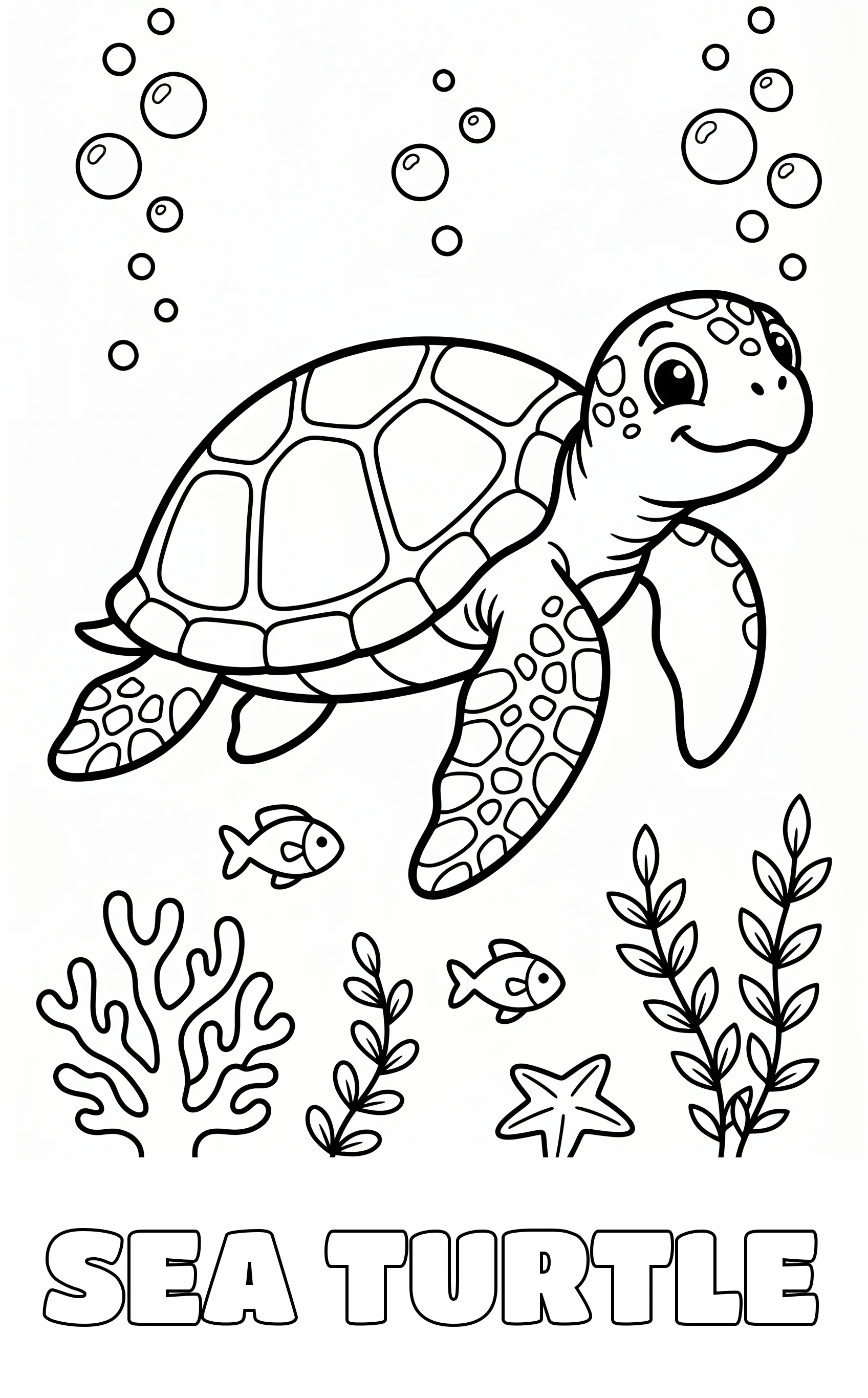 ocean coloring page to print