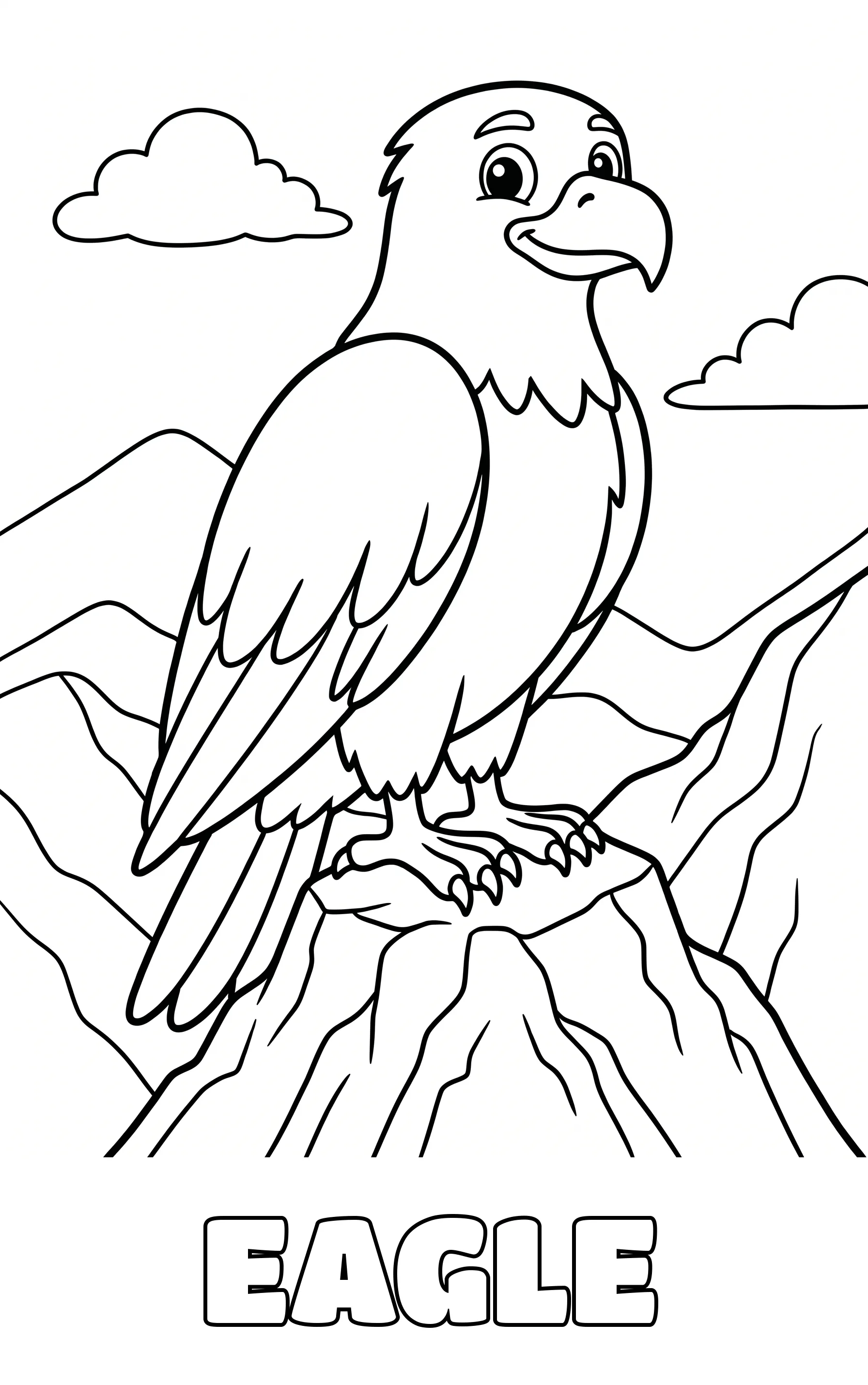 bird coloring page to print