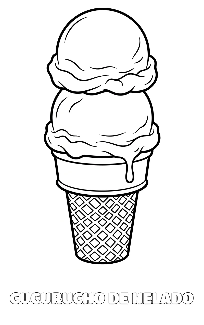 dibujo de comida para colorear