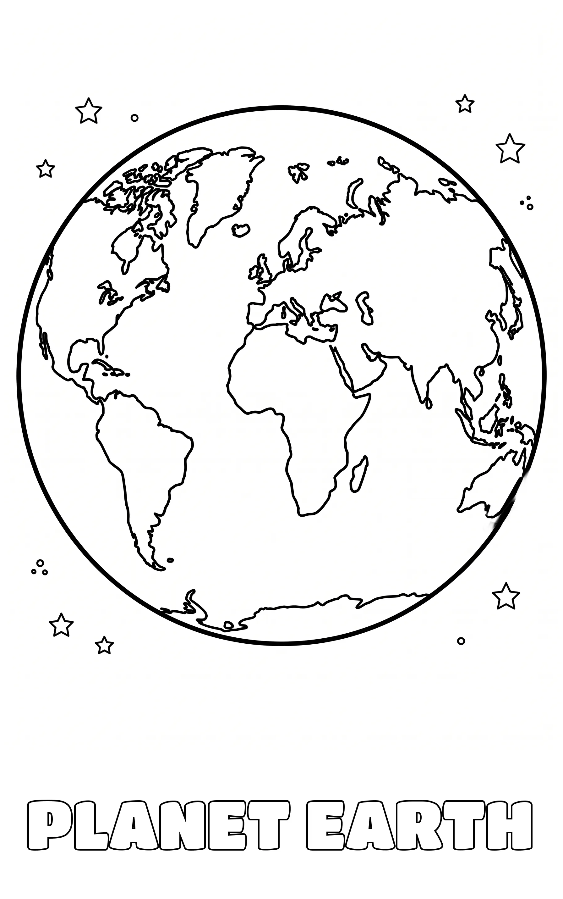 space coloring page to print
