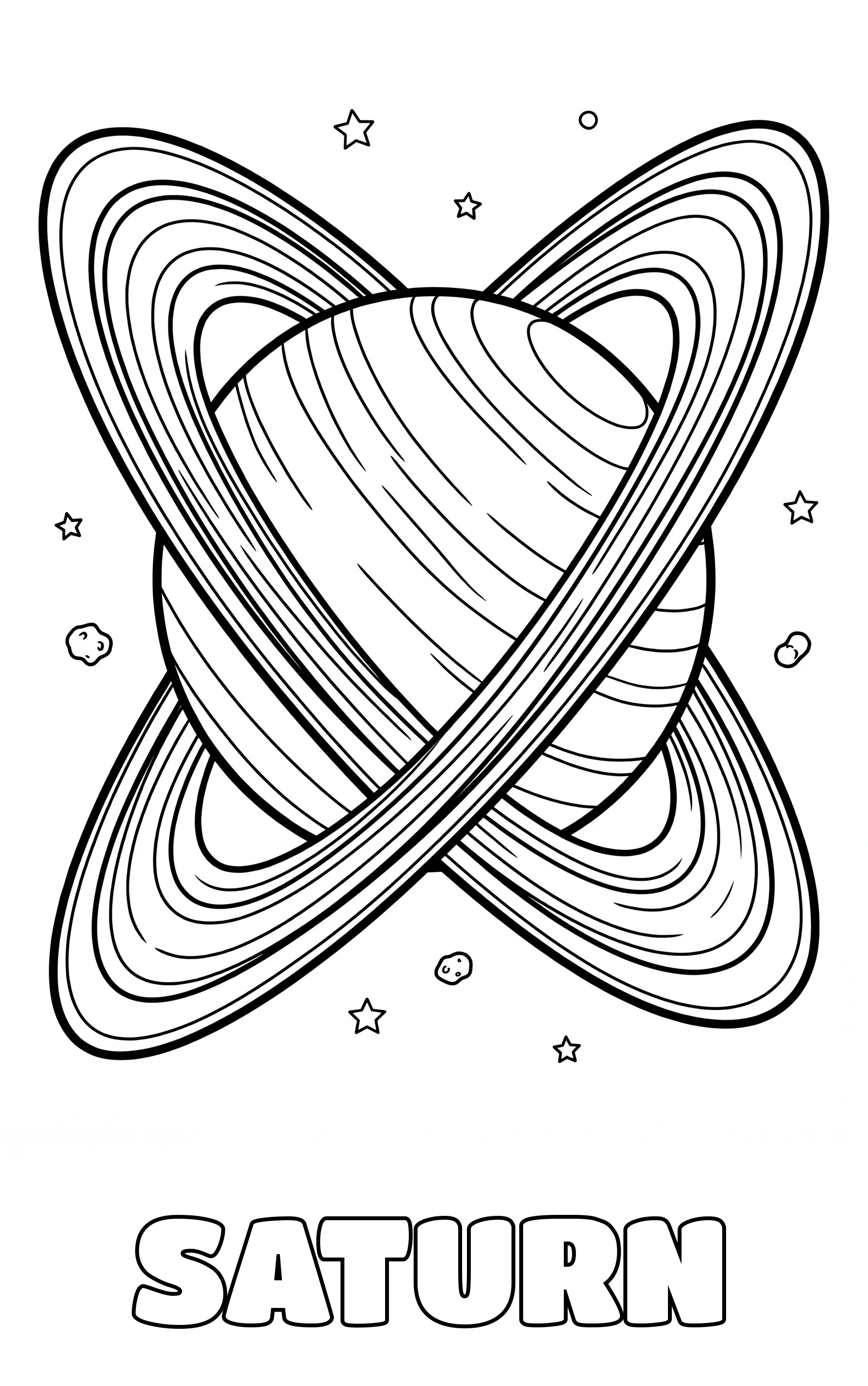 space coloring page to print