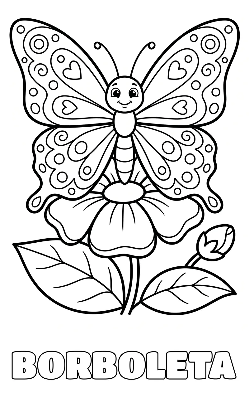desenho de inseto para colorir