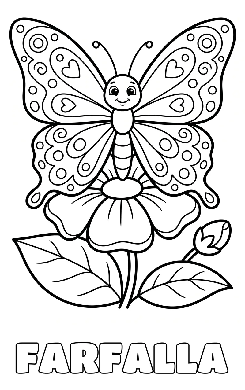disegno da colorare: insetti