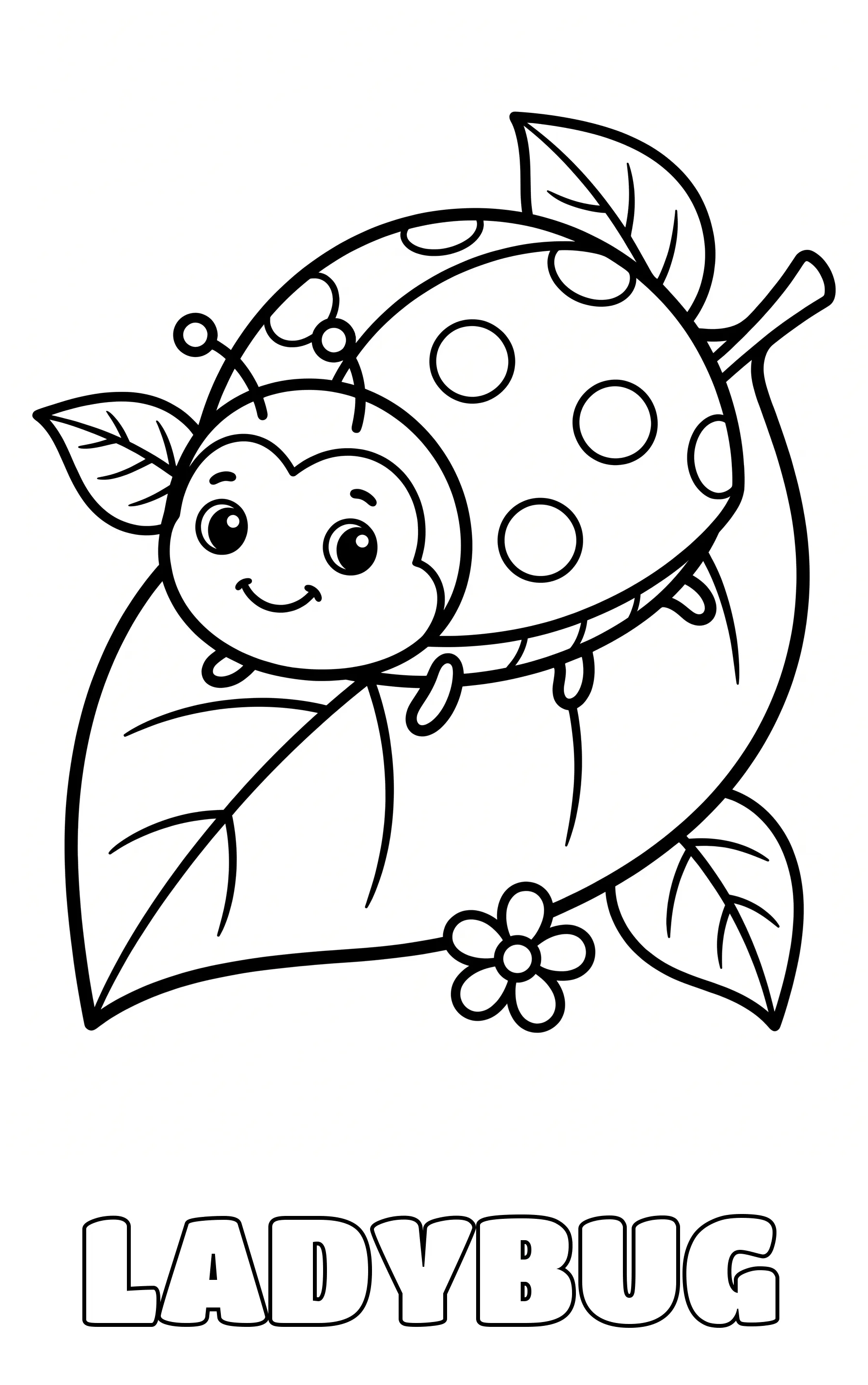 bug coloring page to print