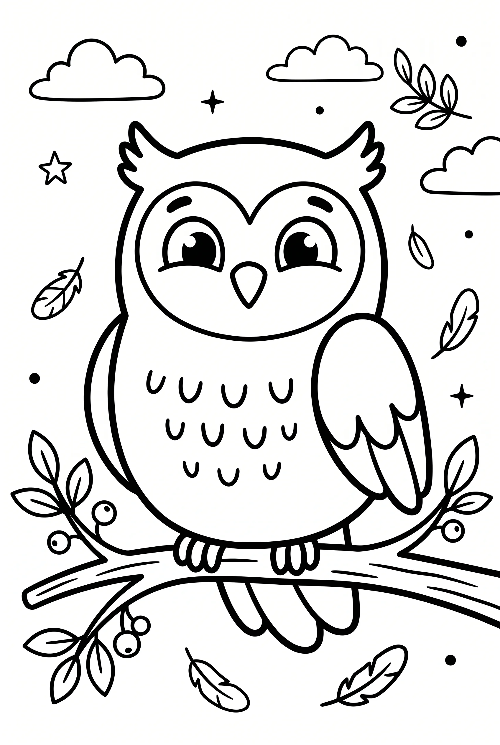 Birds coloring page sample from The Big Coloring Book