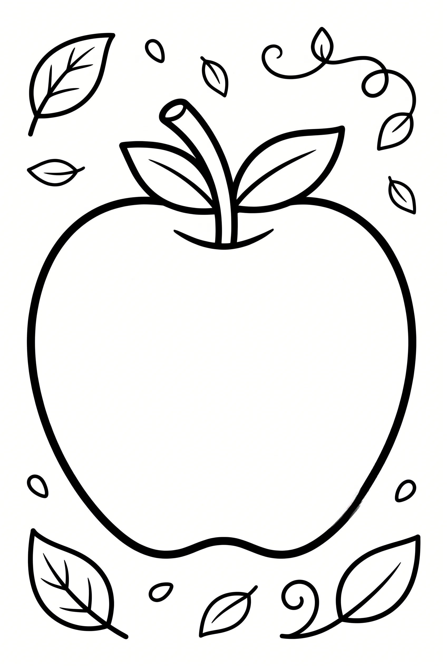 Fruits coloring page sample from The Big Coloring Book