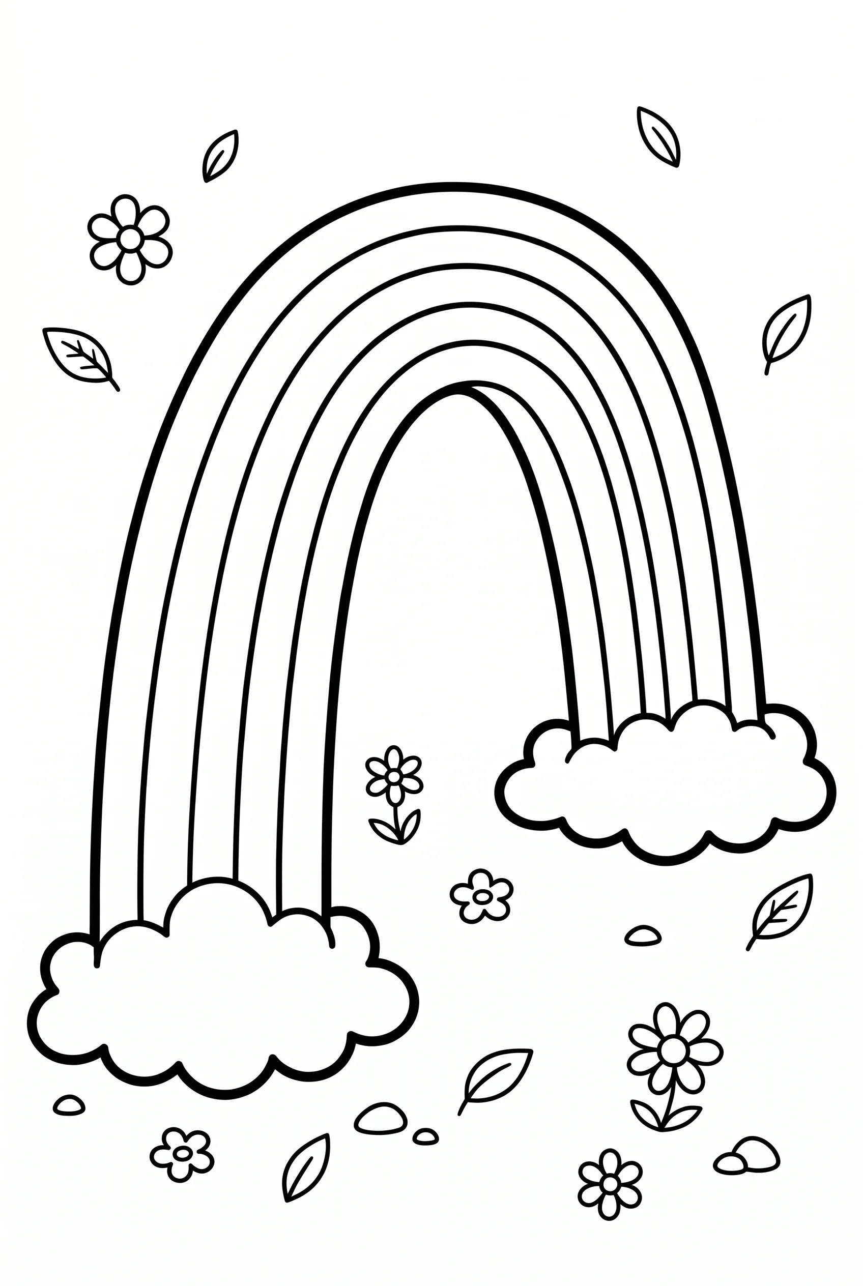 Nature coloring page sample from The Big Coloring Book